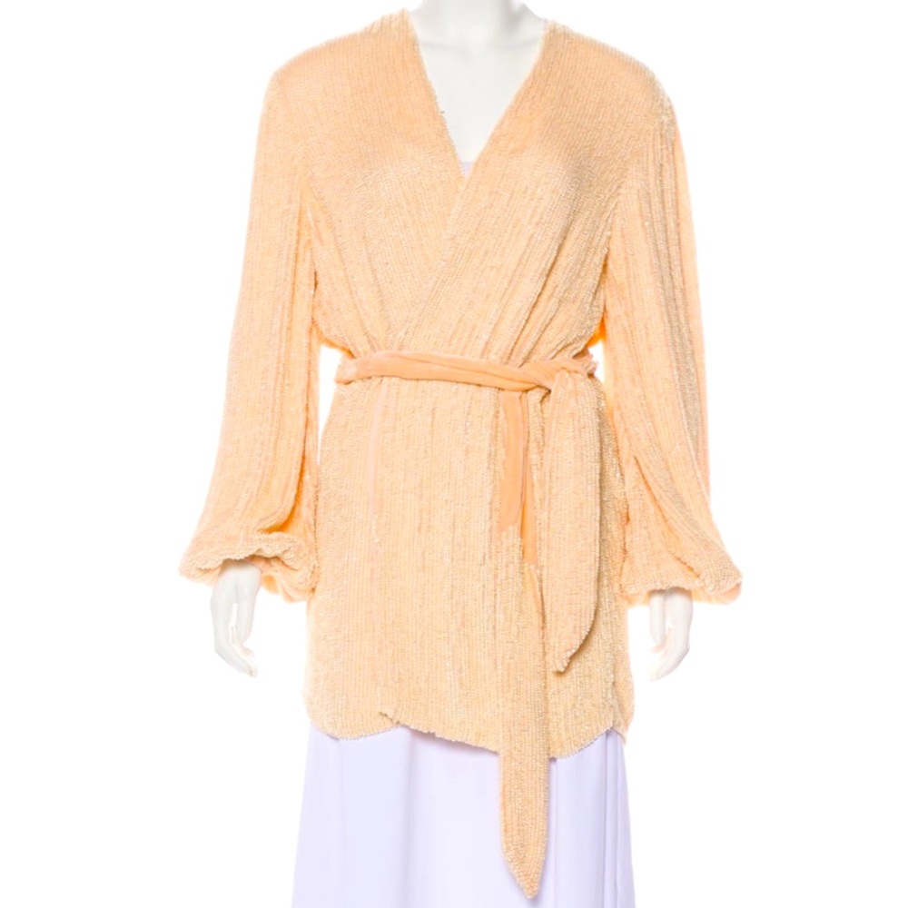 Retrofete sequin wrap dress